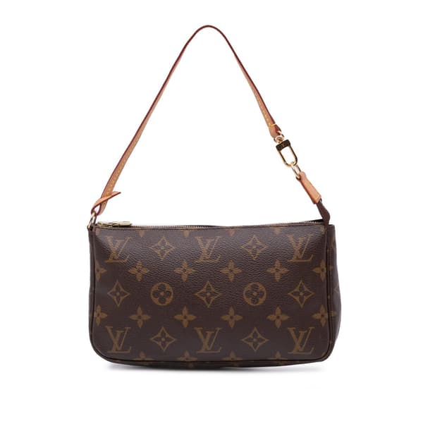 Pre-owned Louis Vuitton Monogram Pochette Accessoires Brown