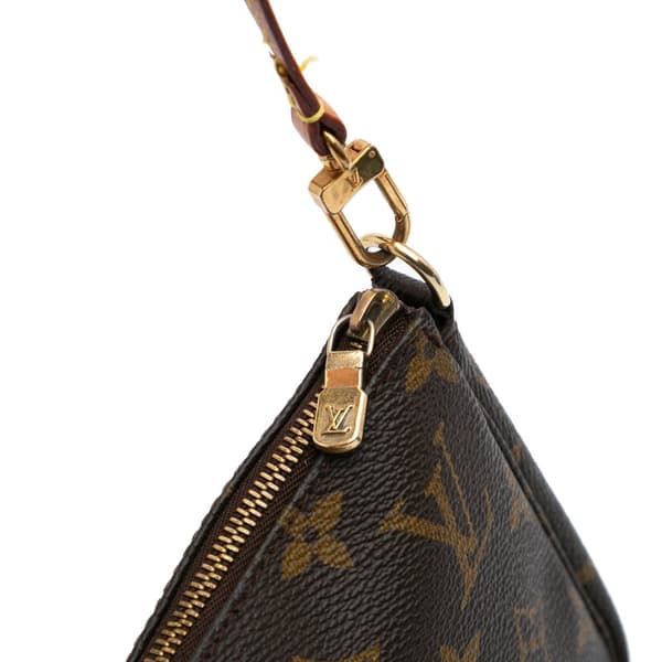 Pre-owned Louis Vuitton Monogram Pochette Accessoires Brown