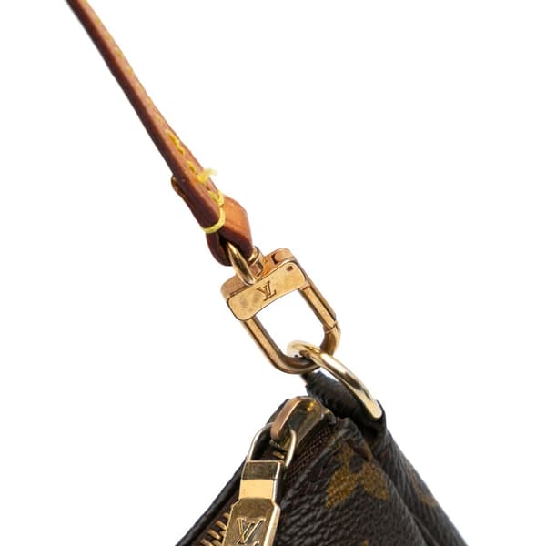 Pre-owned Louis Vuitton Monogram Pochette Accessoires Brown