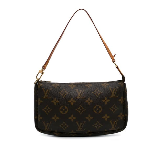 Pre-owned Louis Vuitton Monogram Pochette Accessoires Brown