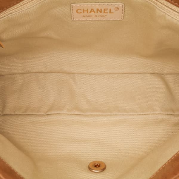 Pre-owned Chanel Large Iridescent Calfskin Chic Quilt Flap Brown