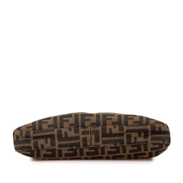 Pre-owned Fendi Zucca Canvas Shoulder Bag Brown