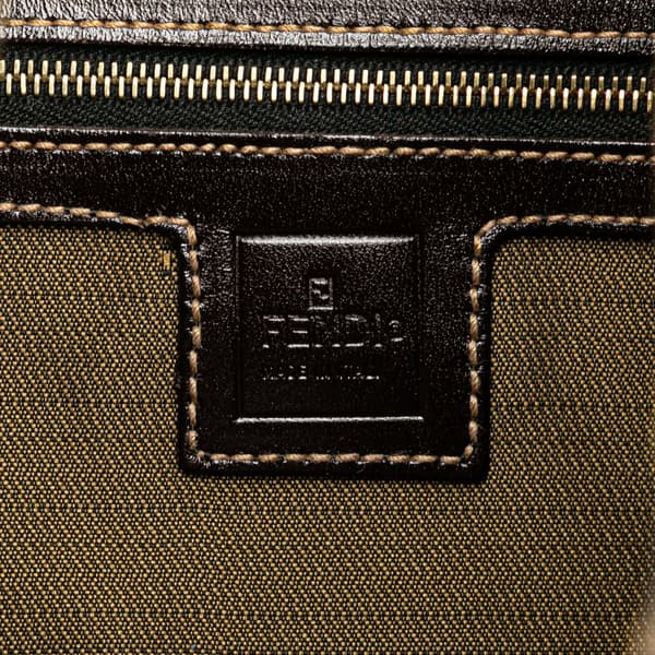 Pre-owned Fendi Zucca Canvas Shoulder Bag Brown