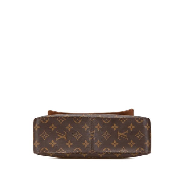 Pre-owned Louis Vuitton Monogram Mini Looping Brown