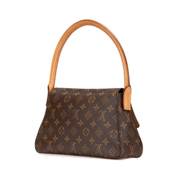 Pre-owned Louis Vuitton Monogram Mini Looping Brown