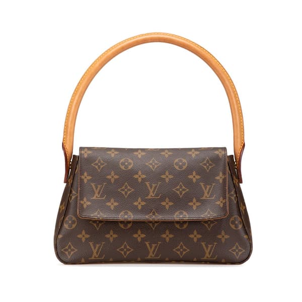 Pre-owned Louis Vuitton Monogram Mini Looping Brown