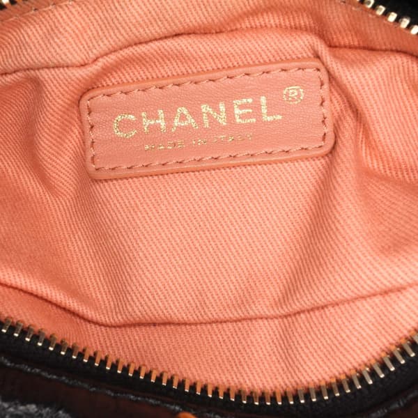 Pre-owned Chanel Quilted Calfskin Midnight Swim Baluchon Bag Black
