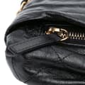 Miniatyrbillede 9 af 10: Pre-owned Chanel Quilted Calfskin Midnight Swim Baluchon Bag Black