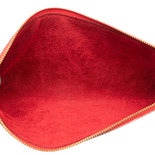 Pre-owned Louis Vuitton Epi Pochette Accessoires Red