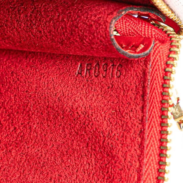 Pre-owned Louis Vuitton Epi Pochette Accessoires Red