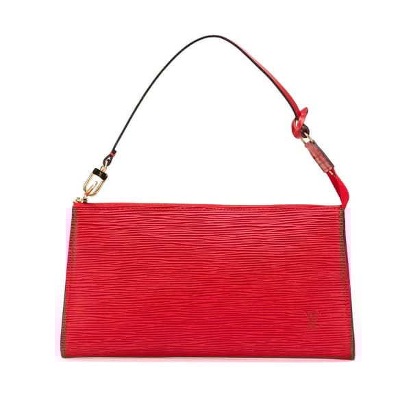 Pre-owned Louis Vuitton Epi Pochette Accessoires Red