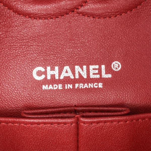 Pre-owned Chanel Medium Classic Tweed Double Flap Red