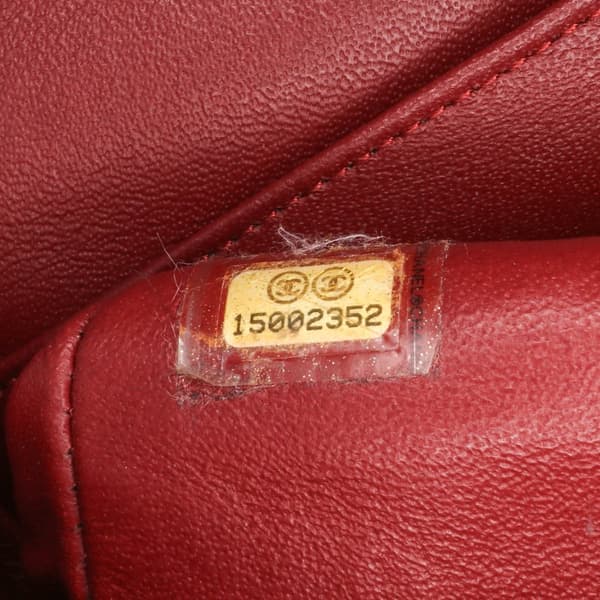 Pre-owned Chanel Medium Classic Tweed Double Flap Red