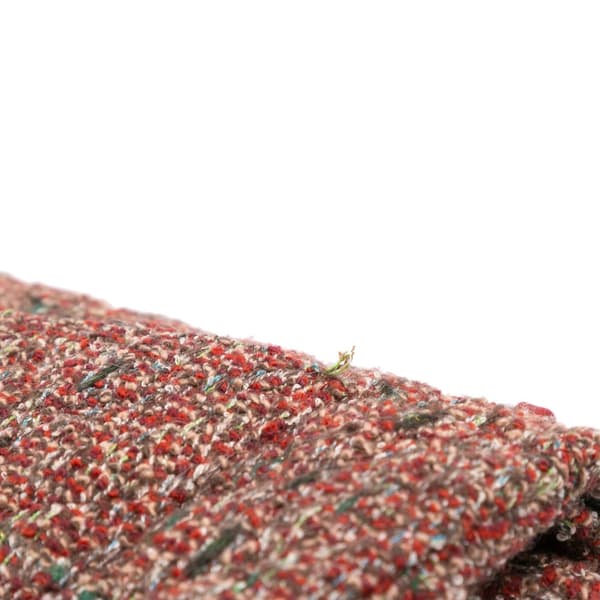 Pre-owned Chanel Medium Classic Tweed Double Flap Red