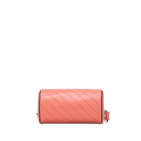 Pre-owned Gucci Mini Leather Blondie Shoulder Bag Pink