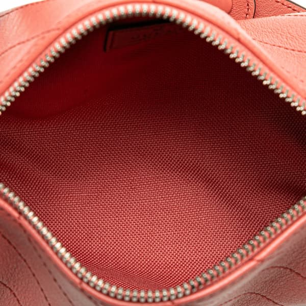 Pre-owned Gucci Mini Leather Blondie Shoulder Bag Pink