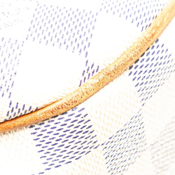 Pre-owned Louis Vuitton Damier Azur Galliera PM White