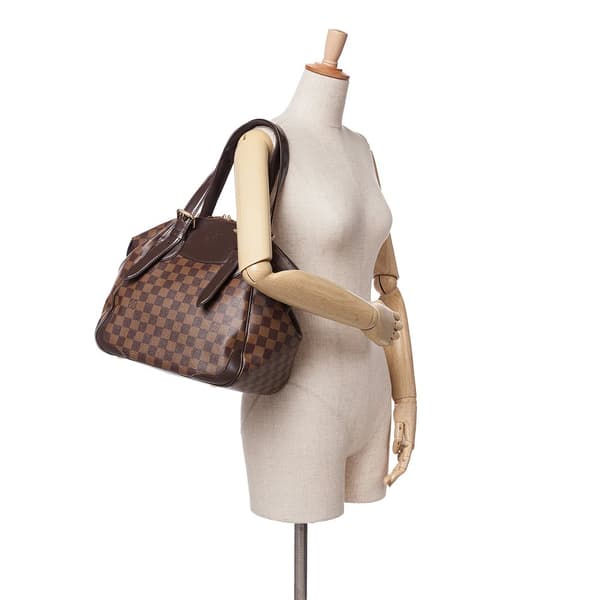 Pre-owned Louis Vuitton Damier Ebene Verona MM Brown