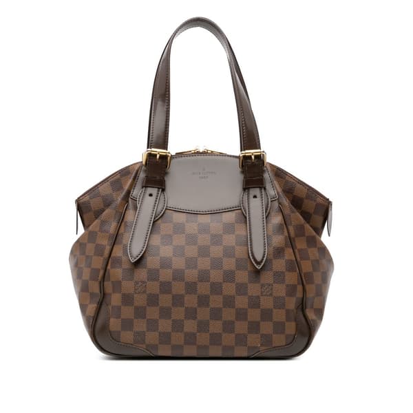 Pre-owned Louis Vuitton Damier Ebene Verona MM Brown