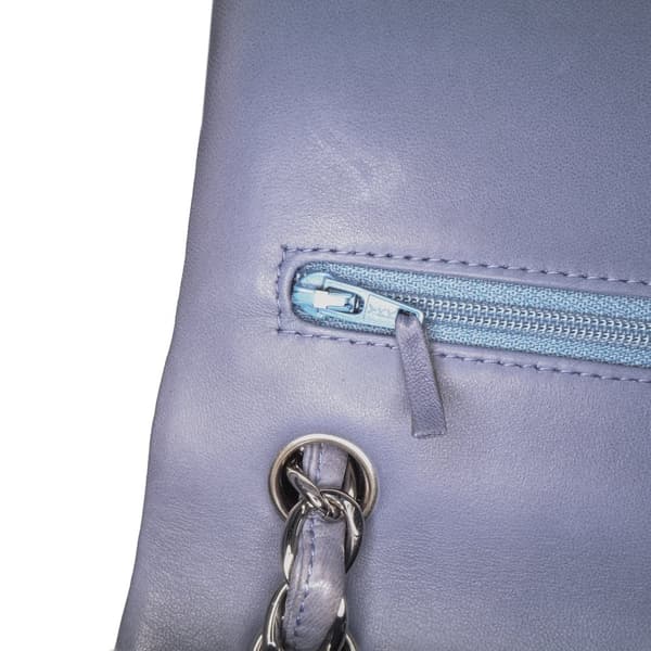 Pre-owned Chanel Jumbo Classic Lambskin Double Flap Purple