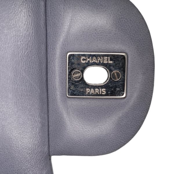 Pre-owned Chanel Jumbo Classic Lambskin Double Flap Purple