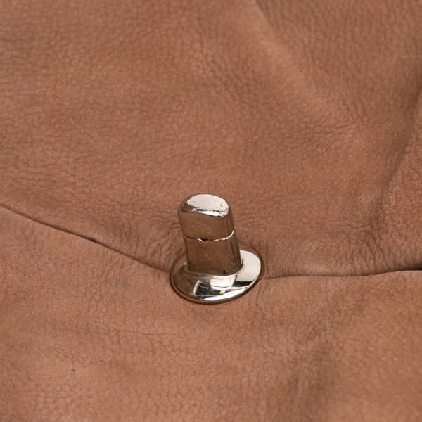 Pre-owned Chanel Large Quilted Nubuck Natural Beauty Split Pocket Flap Brown