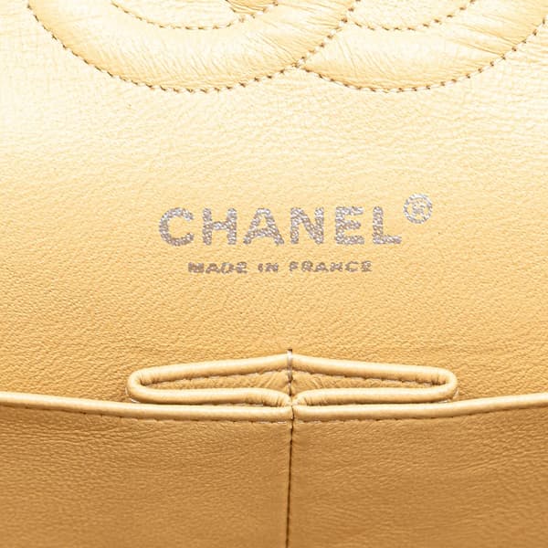 Pre-owned Chanel Medium Classic Tweed Double Flap Brown