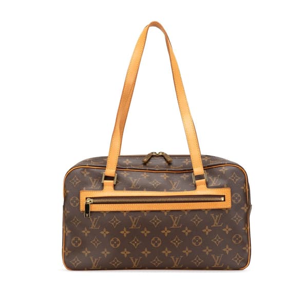 Pre-owned Louis Vuitton Monogram Cite GM Brown