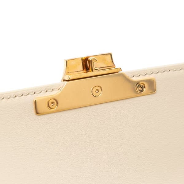 Pre-owned Celine Triomphe Leather Claude Shoulder Bag Brown