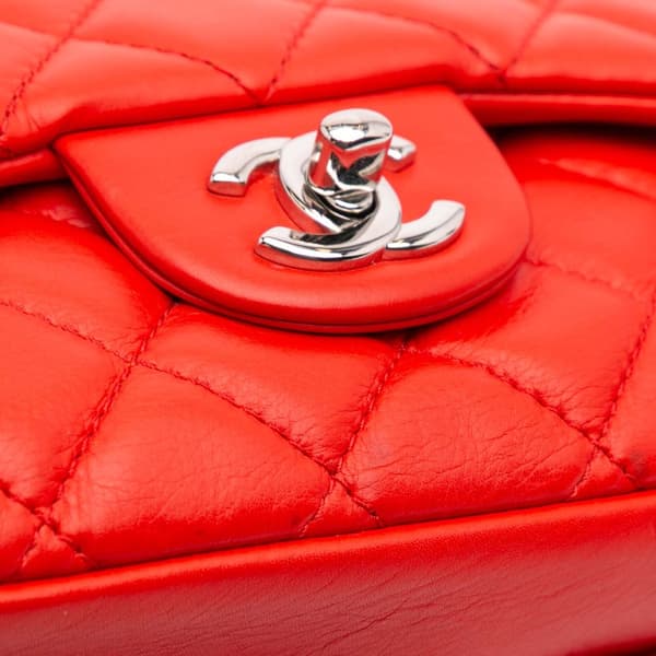 Pre-owned Chanel Quilted Calfskin Tender Touch Flap Red