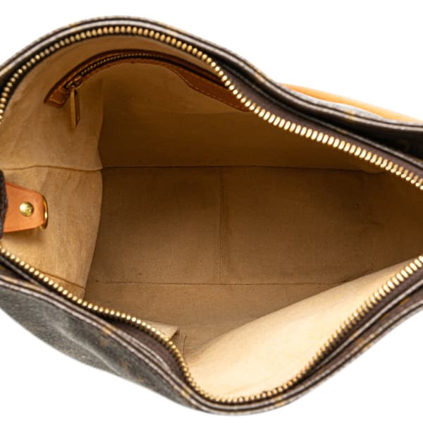 Pre-owned Louis Vuitton Monogram Looping GM Brown