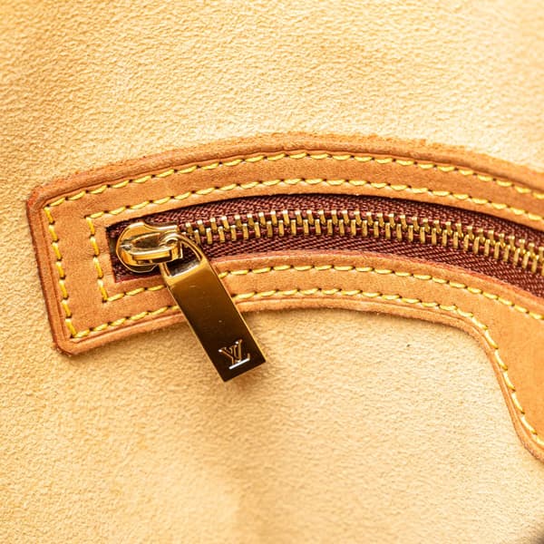 Pre-owned Louis Vuitton Monogram Looping GM Brown