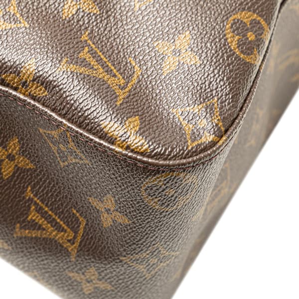 Pre-owned Louis Vuitton Monogram Looping GM Brown
