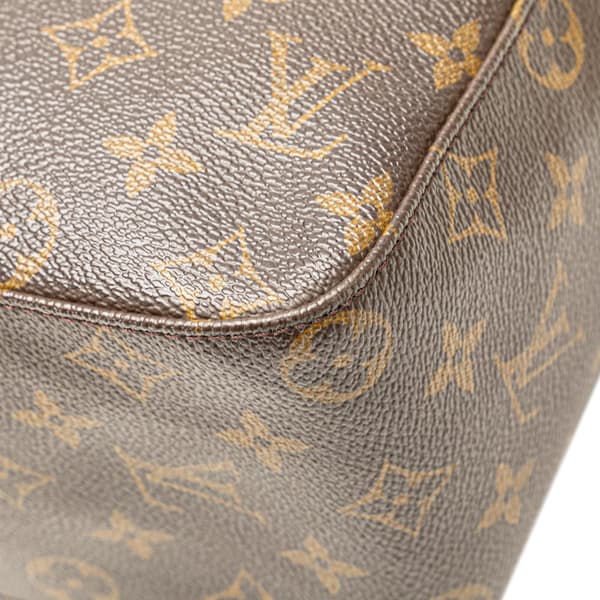 Pre-owned Louis Vuitton Monogram Looping GM Brown