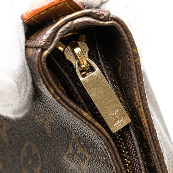 Pre-owned Louis Vuitton Monogram Looping GM Brown
