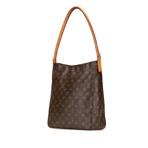 Pre-owned Louis Vuitton Monogram Looping GM Brown