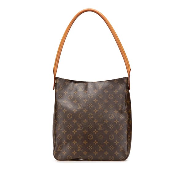Pre-owned Louis Vuitton Monogram Looping GM Brown