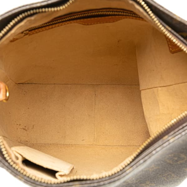 Pre-owned Louis Vuitton Monogram Looping GM Brown