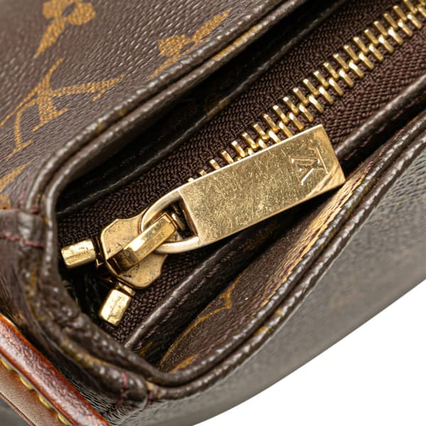 Pre-owned Louis Vuitton Monogram Looping GM Brown