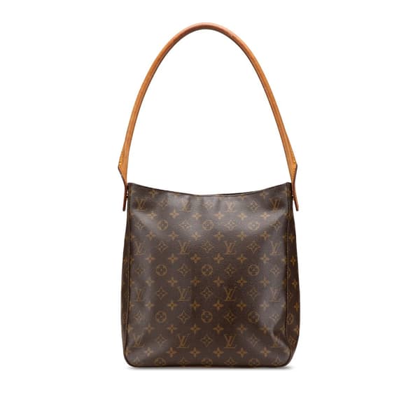 Pre-owned Louis Vuitton Monogram Looping GM Brown