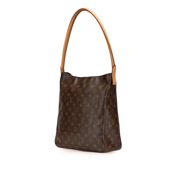 Pre-owned Louis Vuitton Monogram Looping GM Brown