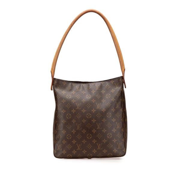 Pre-owned Louis Vuitton Monogram Looping GM Brown