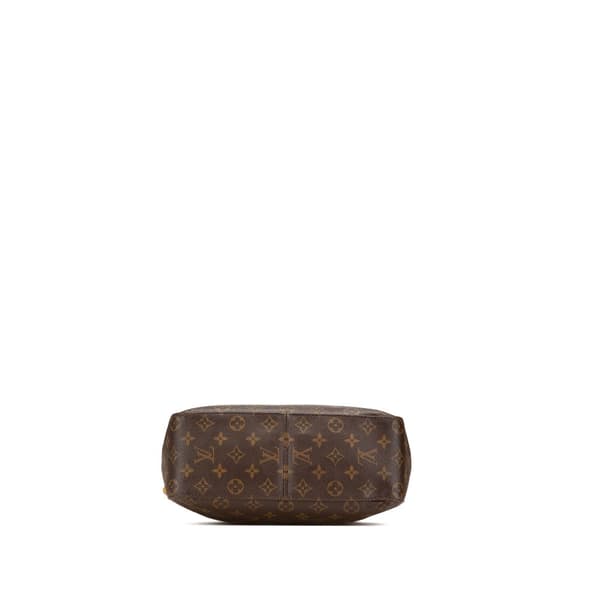 Pre-owned Louis Vuitton Monogram Looping GM Brown