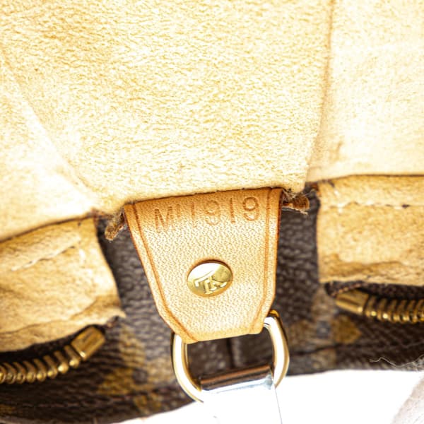 Pre-owned Louis Vuitton Monogram Looping GM Brown