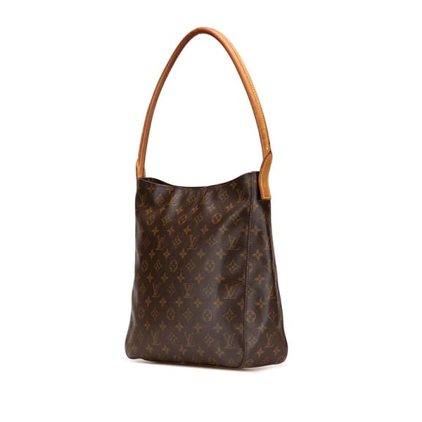 Pre-owned Louis Vuitton Monogram Looping GM Brown