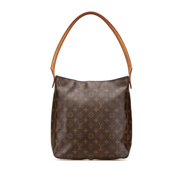 Pre-owned Louis Vuitton Monogram Looping GM Brown