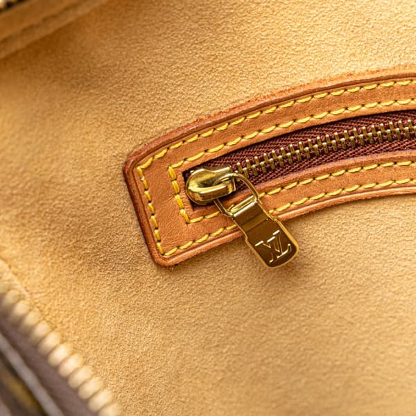 Pre-owned Louis Vuitton Monogram Looping GM Brown