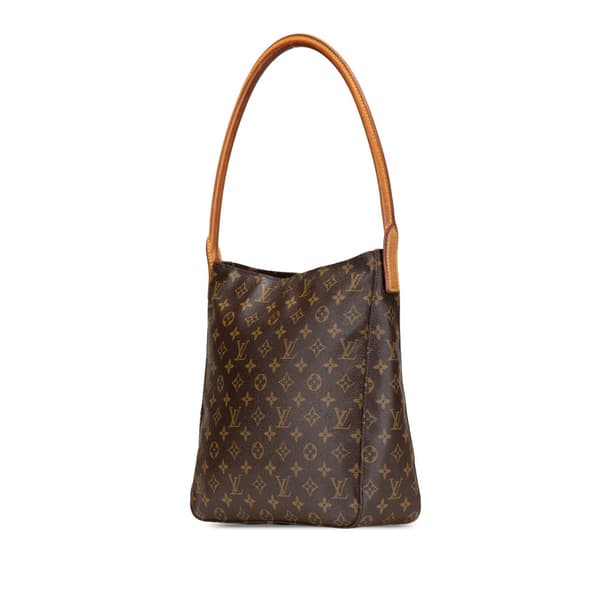 Pre-owned Louis Vuitton Monogram Looping GM Brown