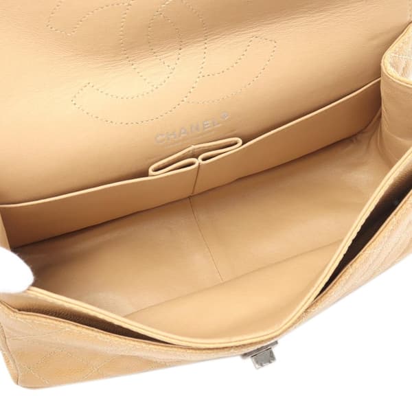 Pre-owned Chanel Reissue 2.55 Aged Calfskin Double Flap 226 Brown
