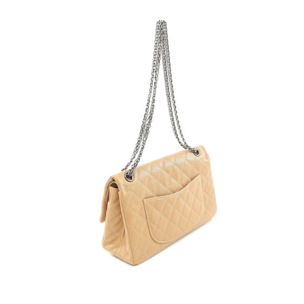 Pre-owned Chanel Reissue 2.55 Aged Calfskin Double Flap 226 Brown